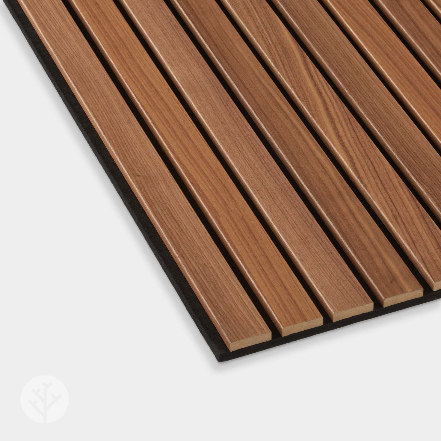 Slatpanel® Luxe American Walnut Acoustic Wide Slat Wood Wall Panels