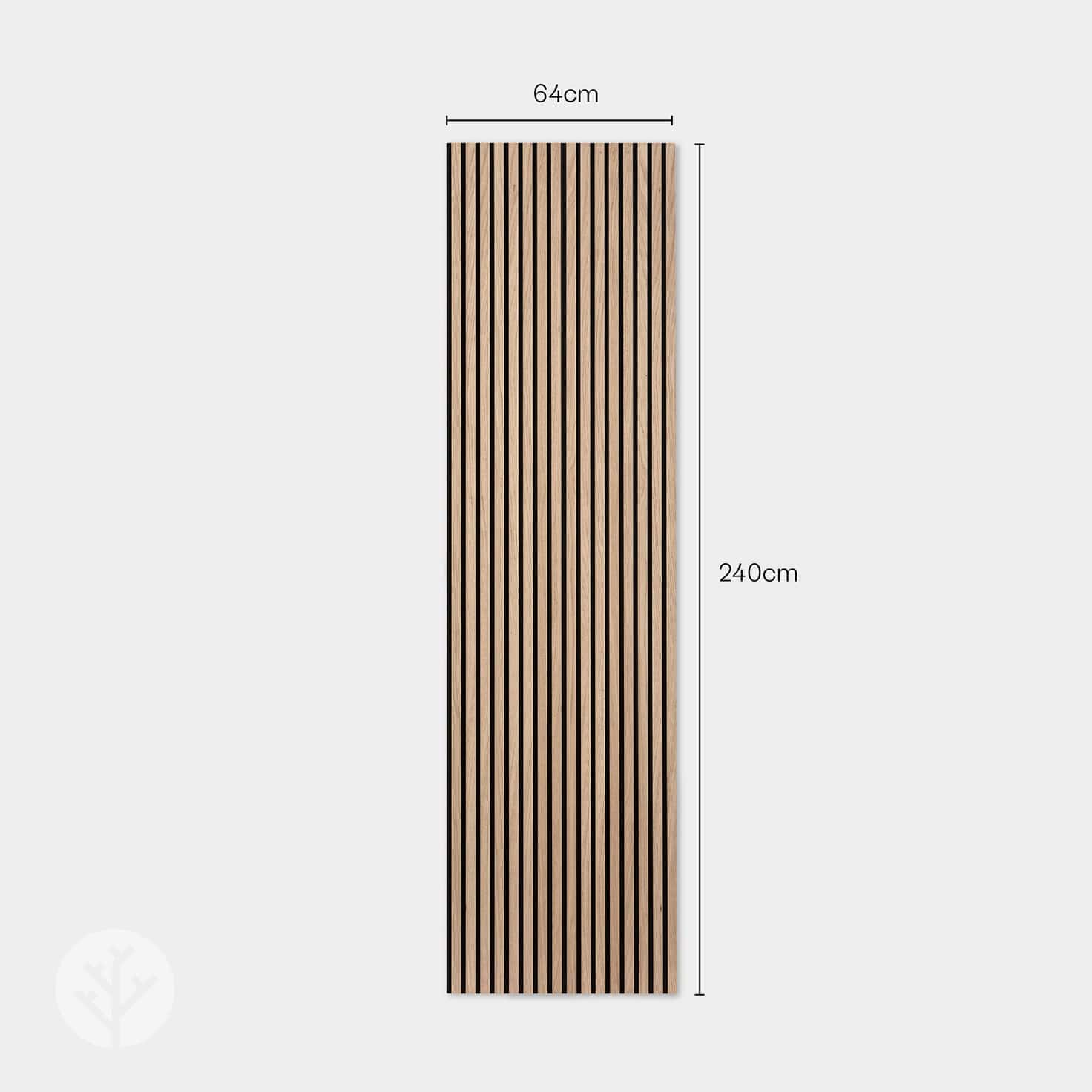 Slatpanel® Oak Natural Core Acoustic Slat Wood Wall Panels