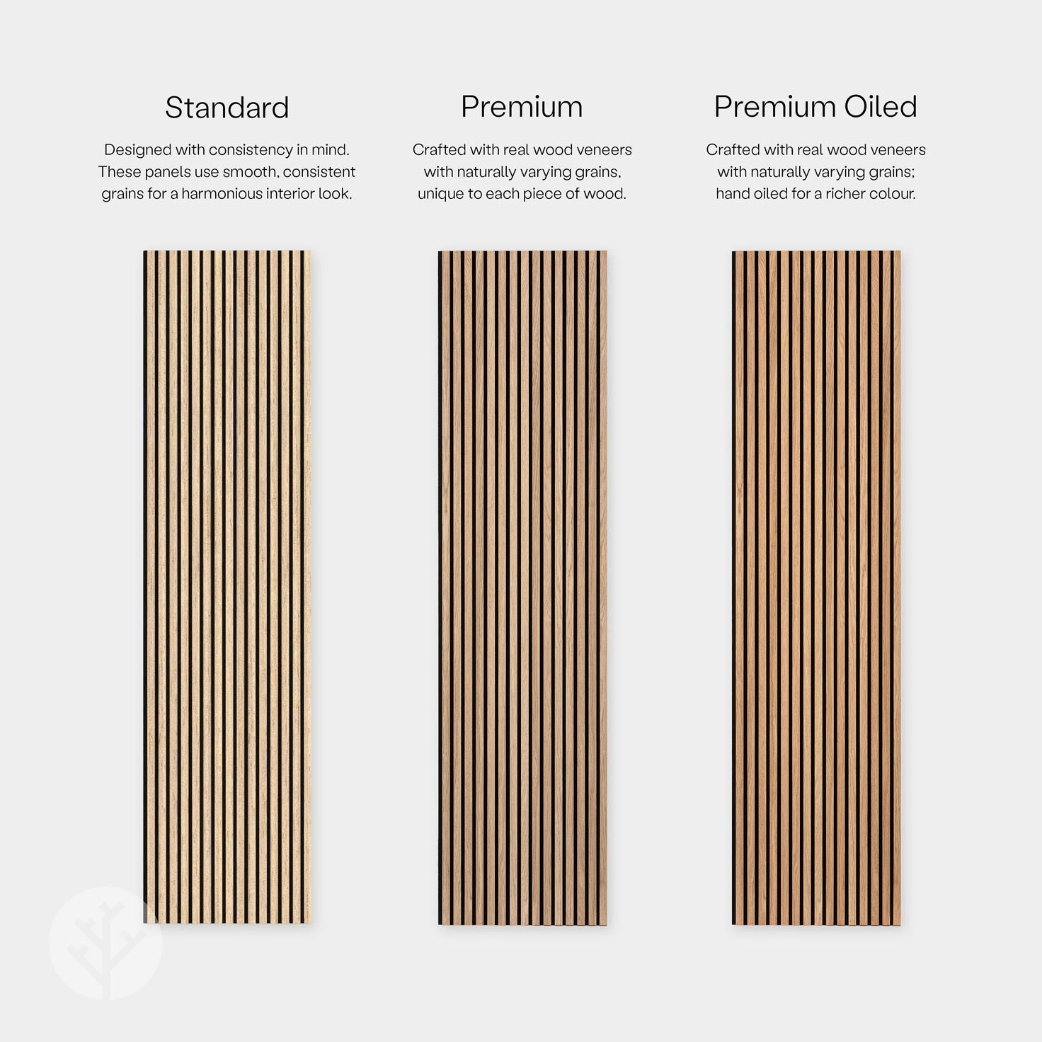 Slatpanel® Luxury American Oak Acoustic Slat Wood Wall Panels